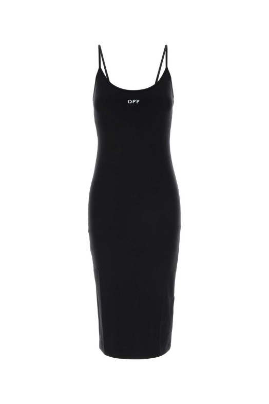 Black stretch nylon dress OFF WHITE (2FU00632T)