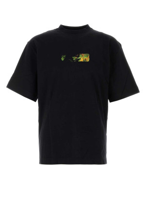 Black cotton t-shirt Black OFF WHITE (44MAA120F26J00D001)