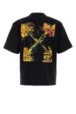 Black cotton t-shirt Black OFF WHITE (44MAA120F26J00D001)