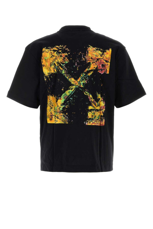 Black cotton t-shirt Black OFF WHITE (44MAA120F26J00D001)