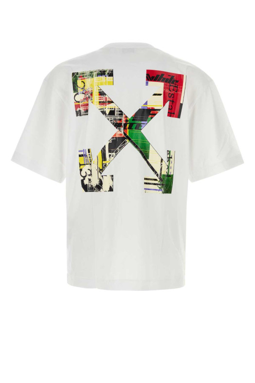White cotton t-shirt White OFF WHITE (44MAA120F26J00Z100)