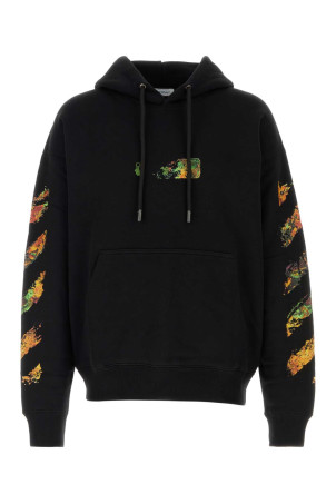 Black cotton sweatshirt Black OFF WHITE (44MBB085F26F004001)