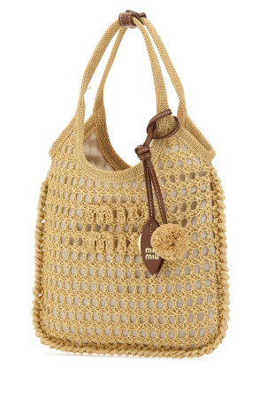 Biege crochet Ivy handbag MIU MIU (5BA281VOBY2I0C)