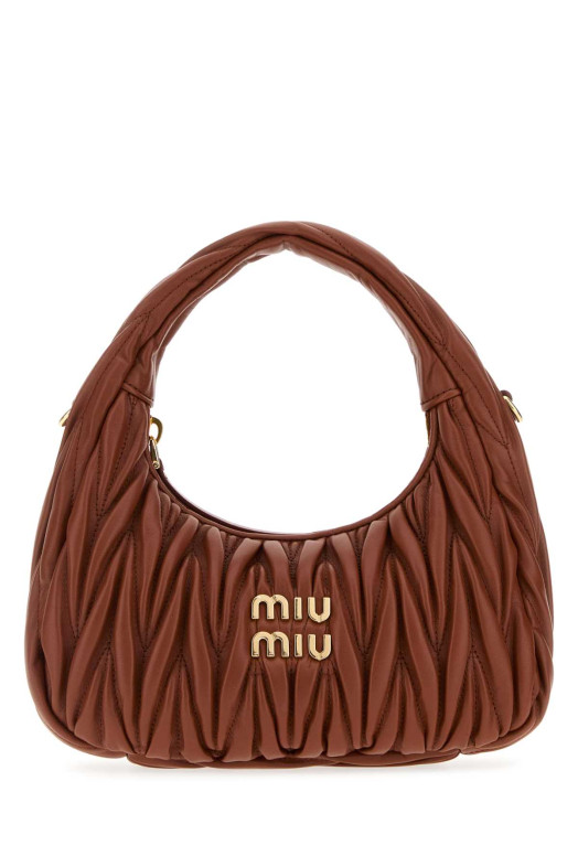 Copper nappa leather Wander handbag MIU MIU (5BC125VOOYAN88)