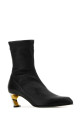 Black leather Armadillo ankle boots ALEXANDER MCQUEEN (797577WIG21)