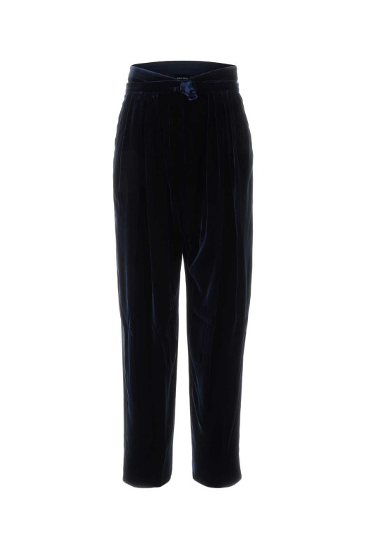 Midnight blue velvet pant GIORGIO ARMANI (GW003470TE10831)