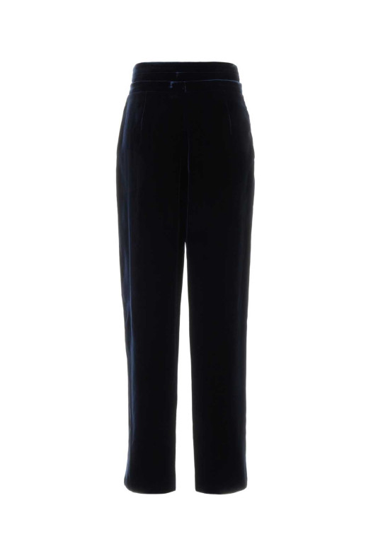 Midnight blue velvet pant GIORGIO ARMANI (GW003470TE10831)