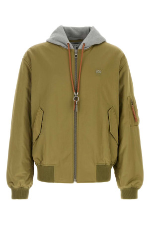 Khaki nylon bomber jacket LOEWE (H526Y02WEJ)