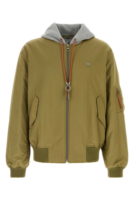 Khaki nylon bomber jacket LOEWE (H526Y02WEJ)