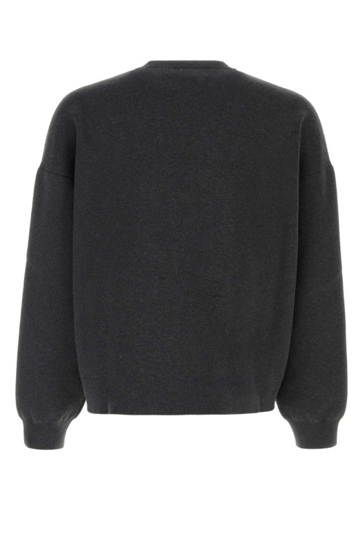 Dark grey stretch cotton blend sweater Black-grey LOEWE (H526Y14KOG)
