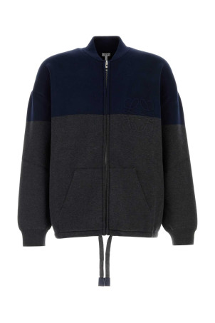 Two-tone stretch cotton blend cardigan LOEWE (H526Y16KB1)