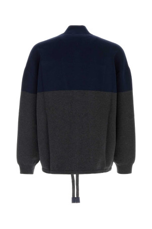Two-tone stretch cotton blend cardigan LOEWE (H526Y16KB1)