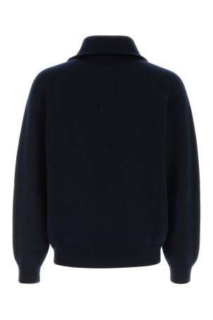 Midnight blue wool blend polo shirt Blue PRADA (UMF398SOOO6242)