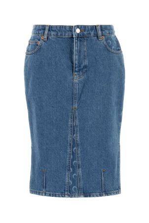 Denim skirt MARINE SERRE (WSK126ACDEN0002)
