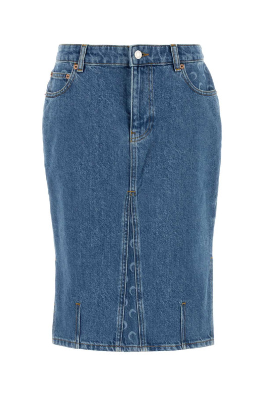 Denim skirt MARINE SERRE (WSK126ACDEN0002)
