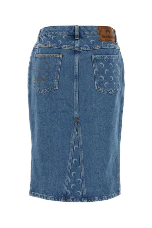 Denim skirt MARINE SERRE (WSK126ACDEN0002)