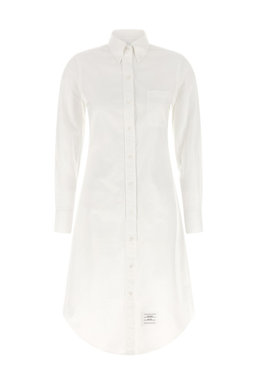 'Oxford' chermisier dress White
