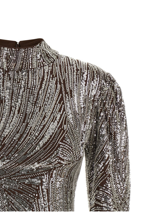 Sequin top Brown