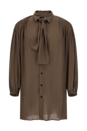 Shirt with scarf Green