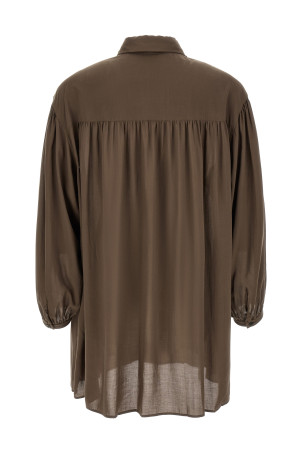 Shirt with scarf Green