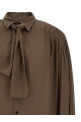 Shirt with scarf Green
