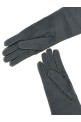 Long leather gloves Gray