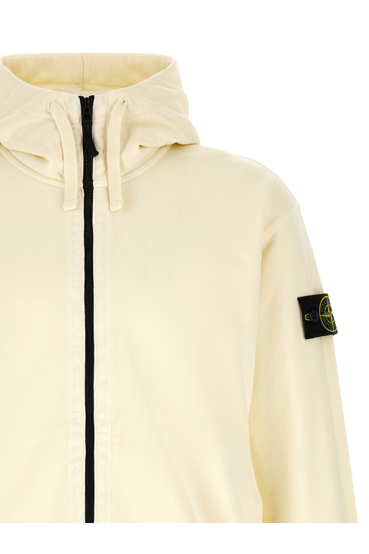 '6100009' hoodie White
