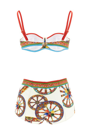Sicilian 'Carretto' bikini Multicolor