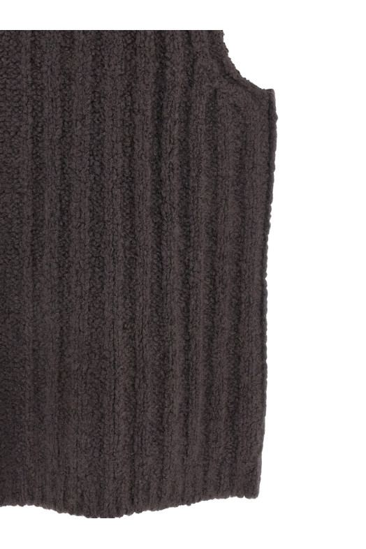 'Hooded Tank' top Gray