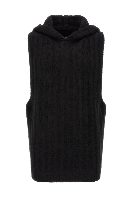 'Hooded Tank' top Black