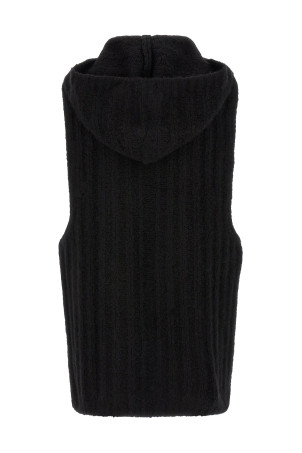 'Hooded Tank' top Black