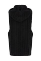 'Hooded Tank' top Black