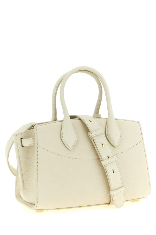 'New Ferragamo Studio Soft (M)' handbag White