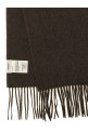 Scarf with fringes Brown
