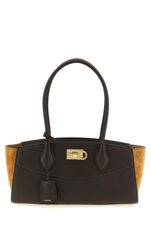 'NewFerragamo StudioSoft EastWest(M)' shoulder bag Brown