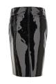 Patent skirt Black