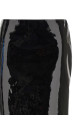 Patent skirt Black