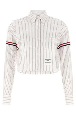 '4BAR' cropped shirt White