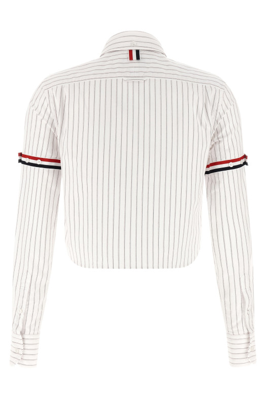 '4BAR' cropped shirt White
