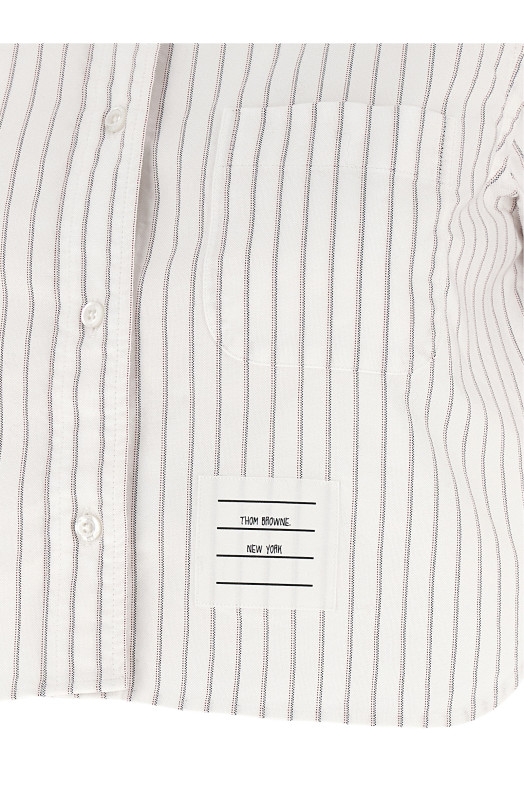 '4BAR' cropped shirt White