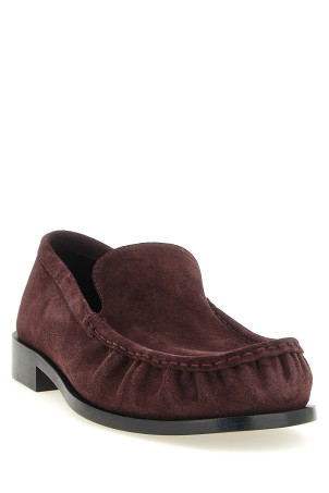 Замшеві лофери бордового кольору DRIES VAN NOTEN  2620217190106402