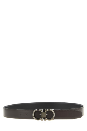'Double Gancini' reversible belt Multicolor
