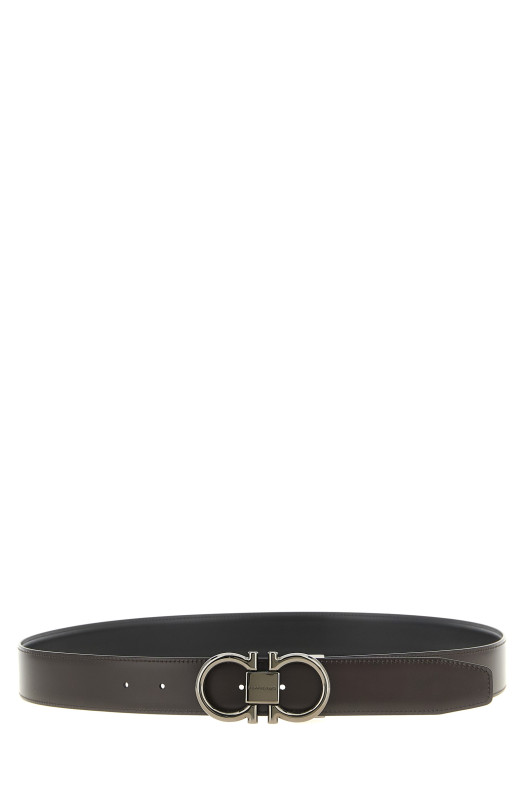 'Double Gancini' reversible belt Multicolor