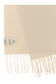 Silk and cashmere scarf Beige