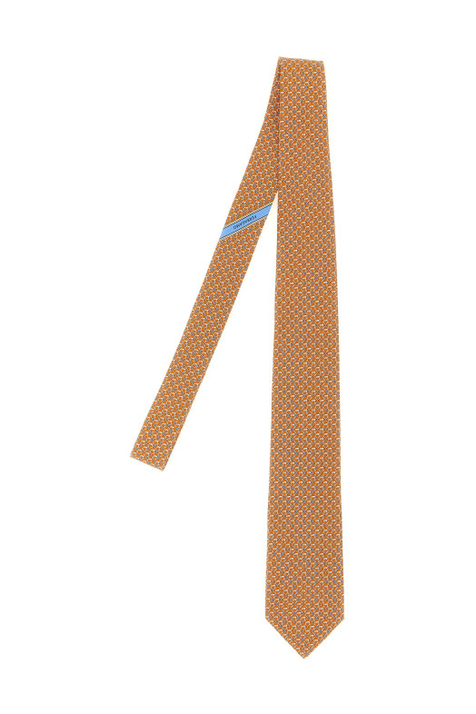 'Intreccio' tie orange