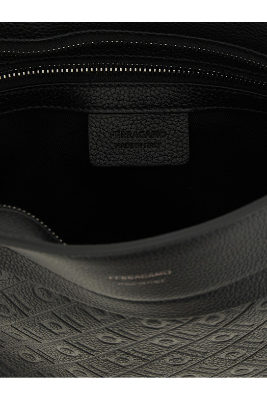 'Ferragamo Monogram' pouch Black