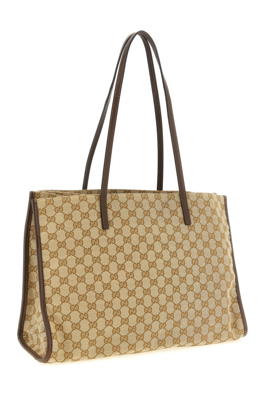 Большая сумка для покупок «Gucci London», бежевая 875056FAF8N9651