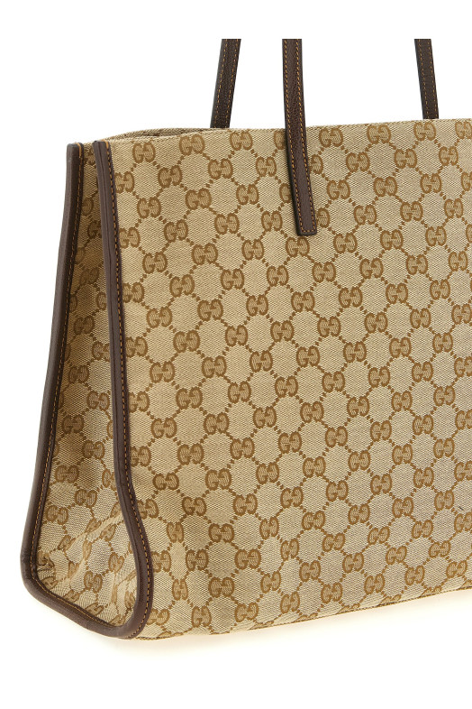 Большая сумка для покупок «Gucci London», бежевая 875056FAF8N9651