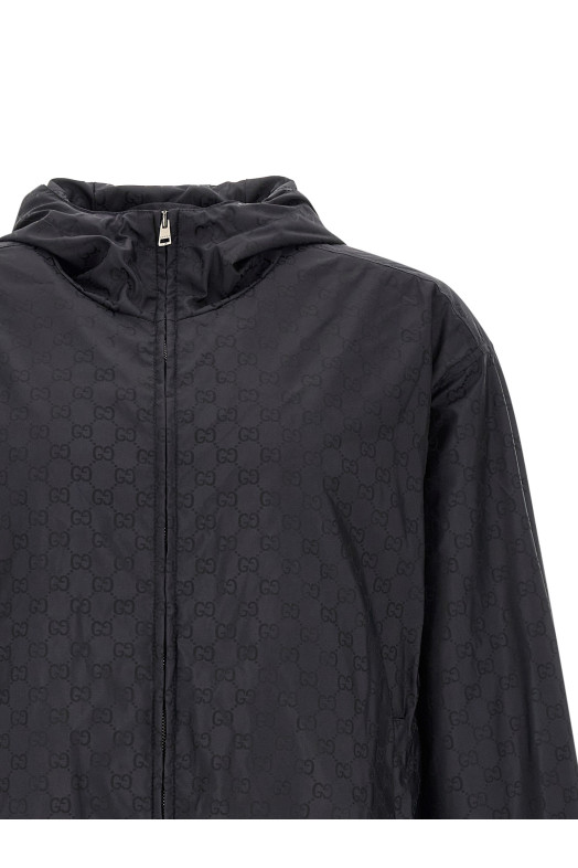 GG nylon jacket Black