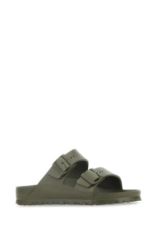 Army green rubber Arizona slippers Khaki BIRKENSTOCK (1019152)
